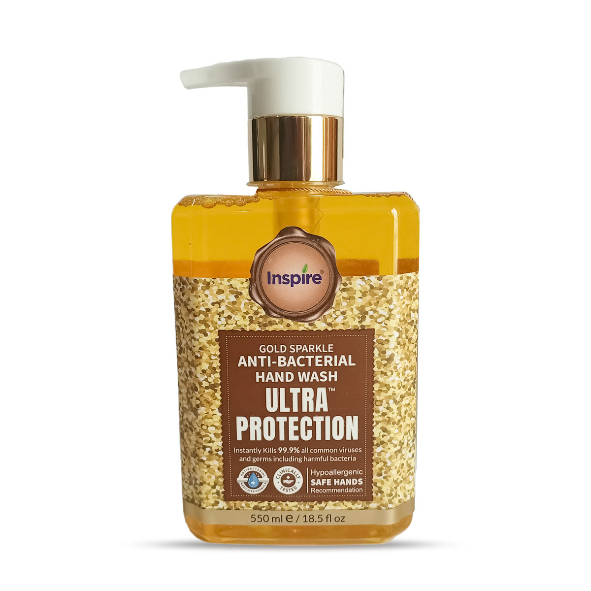 Inspire Gold Sparkle Anti-Bacterial Hand Wash